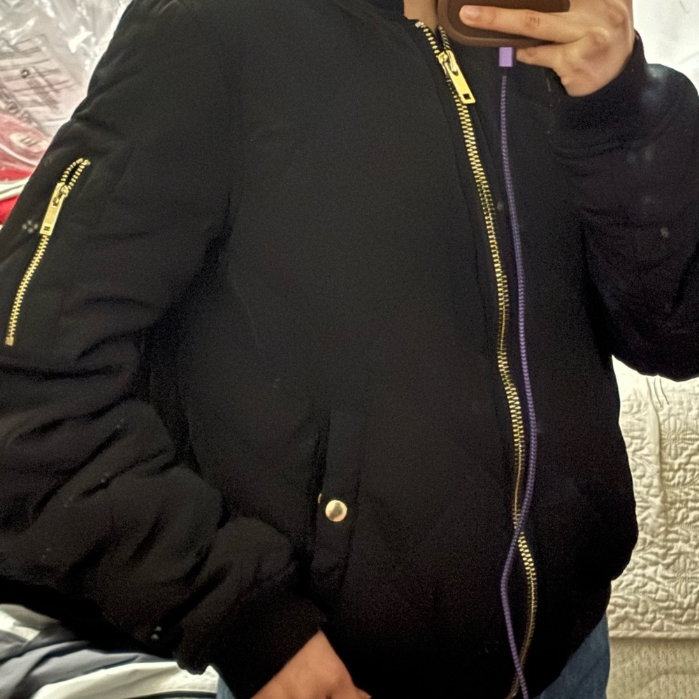 Black Bomber Jacket